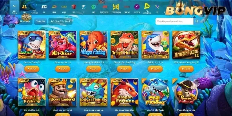 Bắn cá CQ9 BONGVIP so với những tựa game săn cá khác